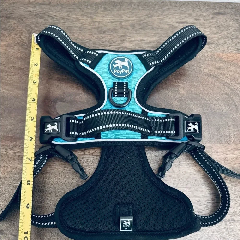 Pot Pet Blue Black Dog Harness M